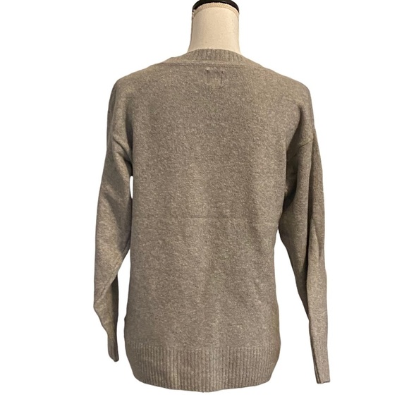 GAP Slouchy Crewneck Sweater SZ XS Petite Grey Knit Casual Comfy Winter NEW - Picture 7 of 11